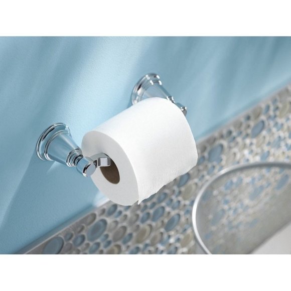 Moen Model: YB8208BN Rothbury Brushed Nickel Pivoting Toilet Paper Holder - Picture 7 of 8